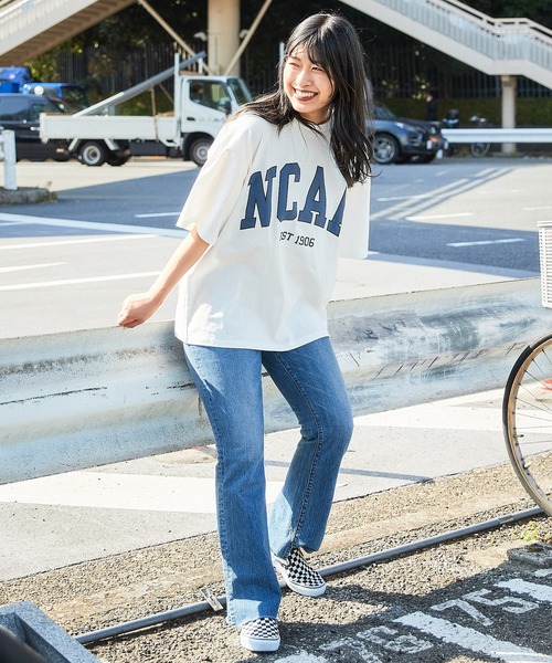 CIAOPANIC TYPY（チャオパニックティピー）の「【NCAA】ビッグロゴTEE（Tシャツ/カットソー・メンズ・ホワイト/グレー/ブルー・MEDIUM/LARGE）」の10枚目の写真