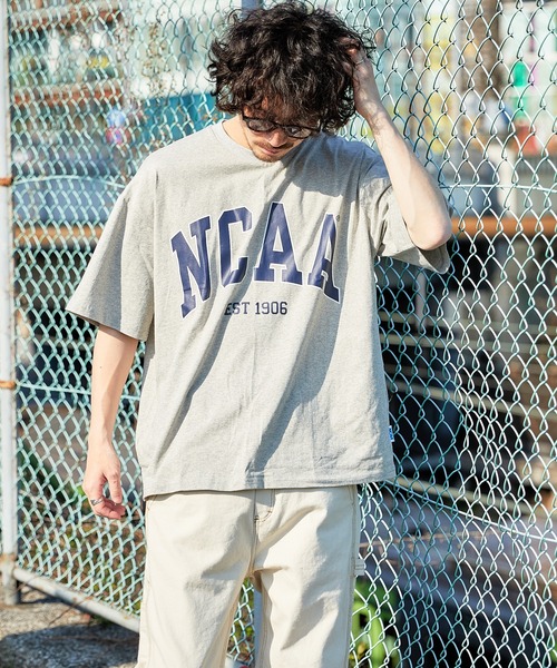 CIAOPANIC TYPY（チャオパニックティピー）の「【NCAA】ビッグロゴTEE（Tシャツ/カットソー・メンズ・ホワイト/グレー/ブルー・MEDIUM/LARGE）」の20枚目の写真