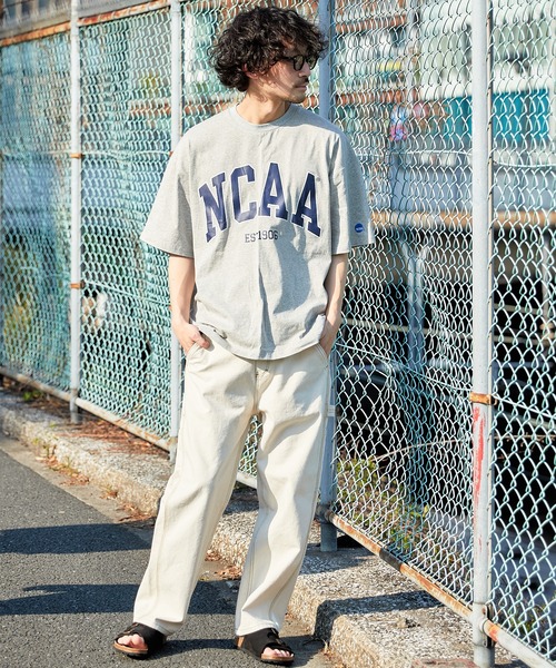 CIAOPANIC TYPY（チャオパニックティピー）の「【NCAA】ビッグロゴTEE（Tシャツ/カットソー・メンズ・ホワイト/グレー/ブルー・MEDIUM/LARGE）」の14枚目の写真