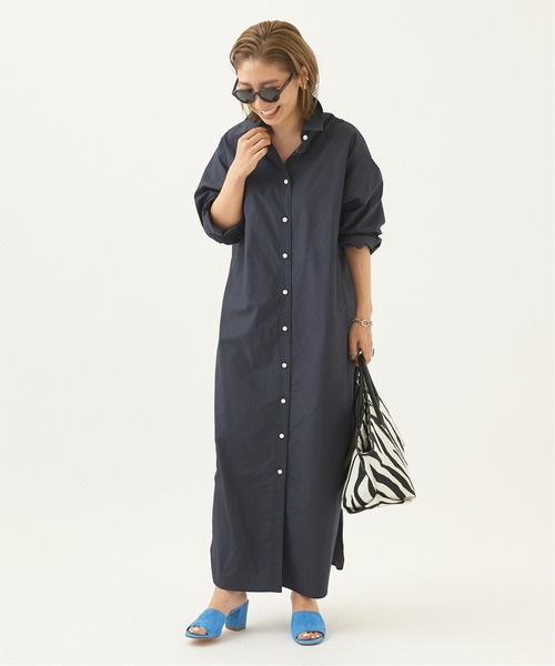 plage(プラージュ)の「minimal シャツドレス(ドレス・レディース・ホワイト/ネイビー・38/36)」の7枚目の写真