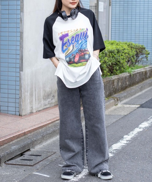 WEGO（ウィゴー）の「WEGO/ヴィンテージラグランBIGT（Tシャツ/カットソー・レディース・ブラック系その他/ブラック・MEDIUM/SMALL）」の22枚目の写真