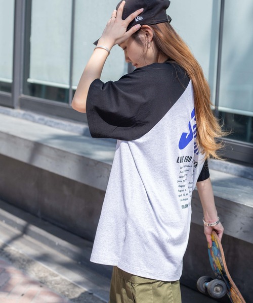 WEGO（ウィゴー）の「WEGO/ヴィンテージラグランBIGT（Tシャツ/カットソー・レディース・ブラック系その他/ブラック・MEDIUM/SMALL）」の8枚目の写真