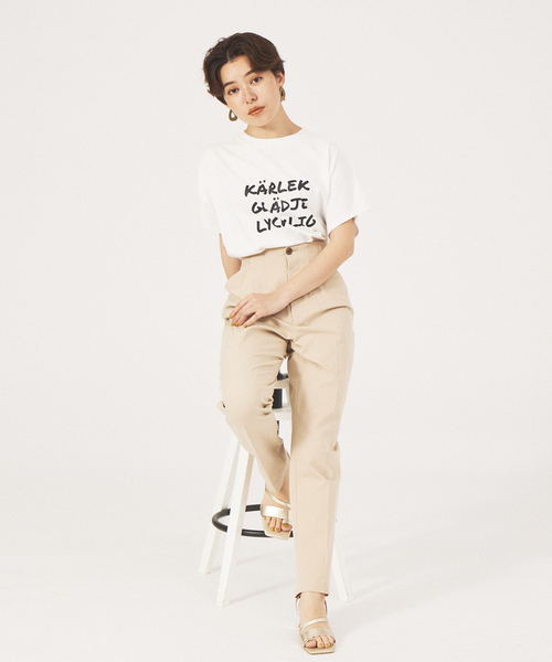 qualite（カリテ）の「【MARGAUX】別注KARLE Tシャツ（Tシャツ/カットソー・レディース・ホワイト/ベージュ・フリー）」の3枚目の写真