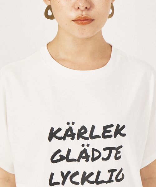 qualite（カリテ）の「【MARGAUX】別注KARLE Tシャツ（Tシャツ/カットソー・レディース・ホワイト/ベージュ・フリー）」の9枚目の写真