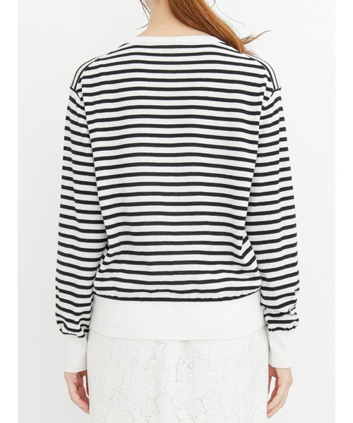 Te chichi（テチチ）の「Tバーボタンクルーネックカーディガン（カーディガン/ボレロ・レディース・ブラック/オフホワイト/シルバー/ブルー・ﾌﾘ-）」の13枚目の写真