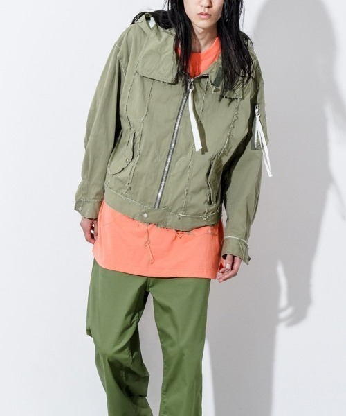 FACETASM（ファセッタズム）の「【FACETASM】COLLAGE JACKETCOLLAGE JACKET（その他アウター・メンズ・カーキ・4）」の2枚目の写真