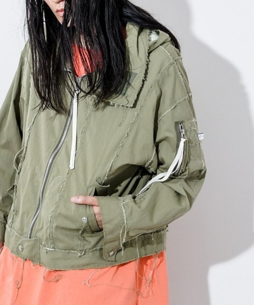 FACETASM（ファセッタズム）の「【FACETASM】COLLAGE JACKETCOLLAGE JACKET（その他アウター・メンズ・カーキ・4）」の5枚目の写真