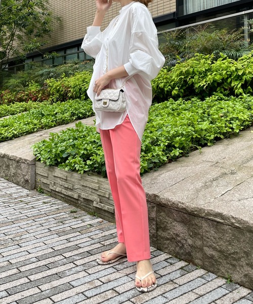 DouDou（ドゥドゥ）の「【新色追加】NEWセンプレソフトテーパードパンツ（その他パンツ・レディース・ピンク/グリーン/ブラック/パープル・36/38）」の6枚目の写真