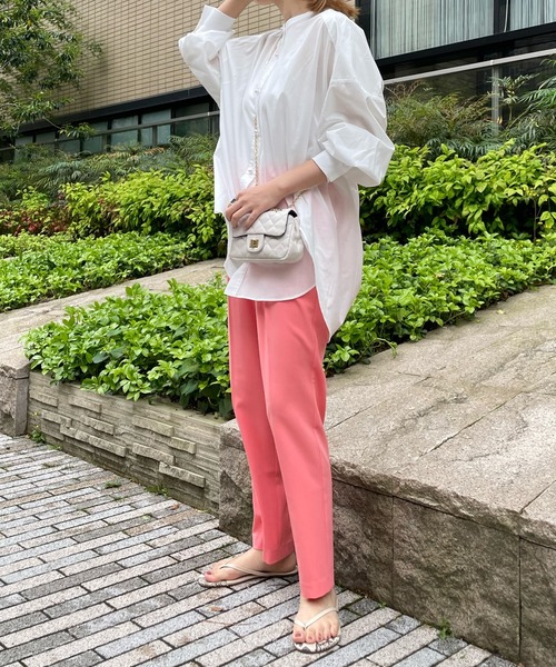 DouDou（ドゥドゥ）の「【新色追加】NEWセンプレソフトテーパードパンツ（その他パンツ・レディース・ピンク/グリーン/ブラック/パープル・36/38）」の9枚目の写真