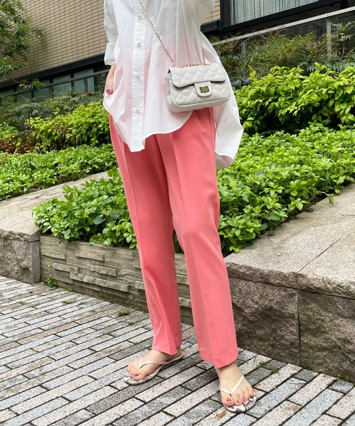 DouDou（ドゥドゥ）の「【新色追加】NEWセンプレソフトテーパードパンツ（その他パンツ・レディース・ピンク/グリーン/ブラック/パープル・36/38）」の10枚目の写真