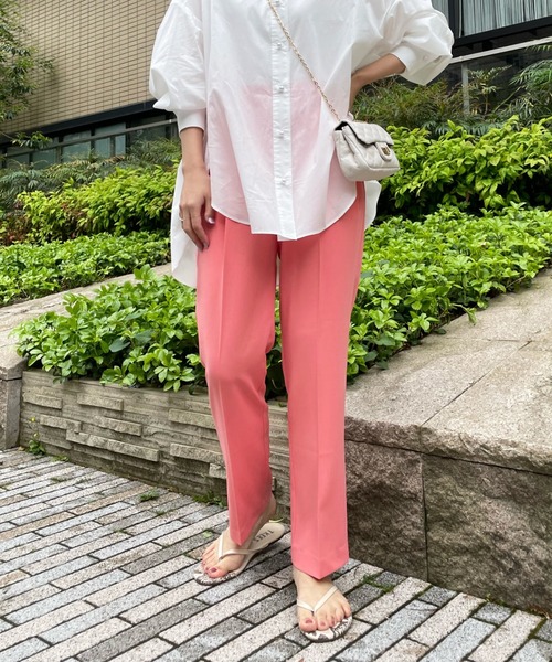 DouDou（ドゥドゥ）の「【新色追加】NEWセンプレソフトテーパードパンツ（その他パンツ・レディース・ピンク/グリーン/ブラック/パープル・36/38）」の11枚目の写真