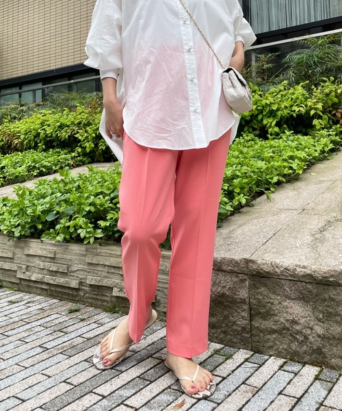 DouDou（ドゥドゥ）の「【新色追加】NEWセンプレソフトテーパードパンツ（その他パンツ・レディース・ピンク/グリーン/ブラック/パープル・36/38）」の12枚目の写真