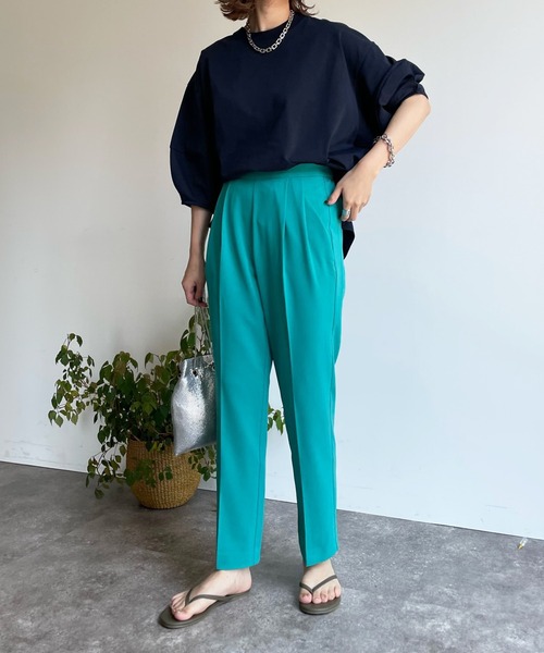 DouDou（ドゥドゥ）の「【新色追加】NEWセンプレソフトテーパードパンツ（その他パンツ・レディース・ピンク/グリーン/ブラック/パープル・36/38）」の16枚目の写真