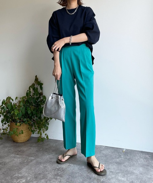 DouDou（ドゥドゥ）の「【新色追加】NEWセンプレソフトテーパードパンツ（その他パンツ・レディース・ピンク/グリーン/ブラック/パープル・36/38）」の17枚目の写真