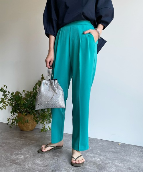 DouDou（ドゥドゥ）の「【新色追加】NEWセンプレソフトテーパードパンツ（その他パンツ・レディース・ピンク/グリーン/ブラック/パープル・36/38）」の19枚目の写真