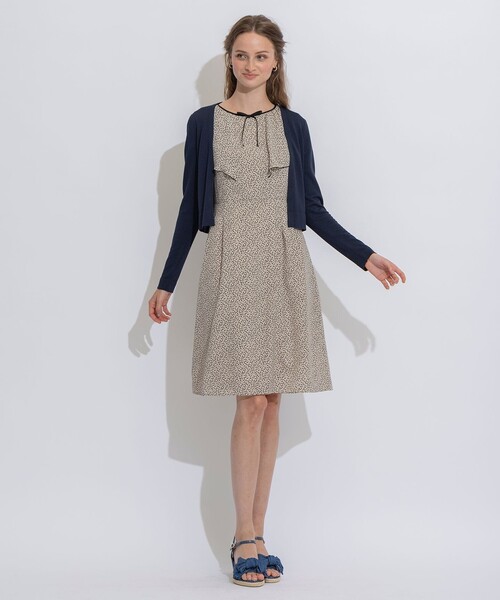 TOCCA(トッカ)の「【洗える!】AIRLY BOLERO ボレロ(カーディガン/ボレロ・レディース・アイボリー系/ベージュ系/ネイビー系/ライトグリーン系・MEDIUM/X-SMALL)」の14枚目の写真