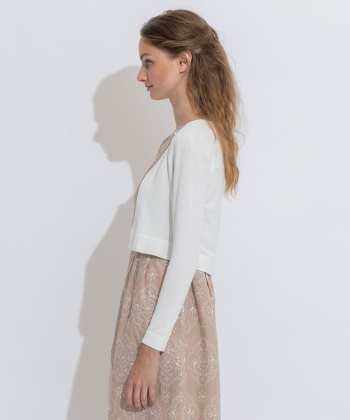 TOCCA(トッカ)の「【洗える!】AIRLY BOLERO ボレロ(カーディガン/ボレロ・レディース・アイボリー系/ベージュ系/ネイビー系/ライトグリーン系・MEDIUM/X-SMALL)」の18枚目の写真