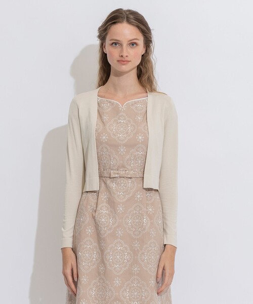 TOCCA(トッカ)の「【洗える!】AIRLY BOLERO ボレロ(カーディガン/ボレロ・レディース・アイボリー系/ベージュ系/ネイビー系/ライトグリーン系・MEDIUM/X-SMALL)」の20枚目の写真