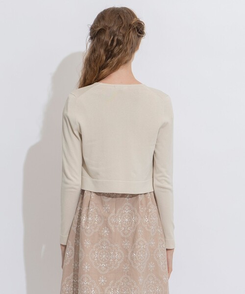 TOCCA(トッカ)の「【洗える!】AIRLY BOLERO ボレロ(カーディガン/ボレロ・レディース・アイボリー系/ベージュ系/ネイビー系/ライトグリーン系・MEDIUM/X-SMALL)」の22枚目の写真