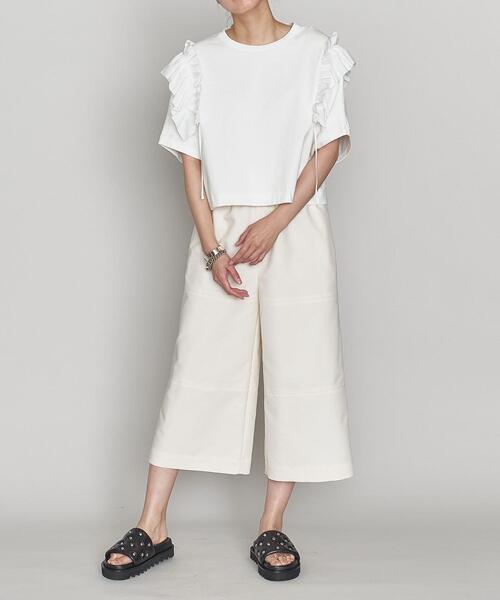 ASTRAET（アストラット）の「＜ASTRAET＞CO フライス フリルTシャツ②