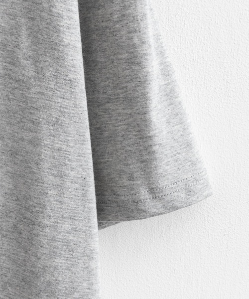 Ressaca(レサーカ)の「オーバーサイズ ワンポイントロゴサテン刺繍 ハーフジップTシャツ(Tシャツ/カットソー・メンズ・ブラック/ブルー/グリーン/オートミール/杢グレー・L/XL/M)」の9枚目の写真