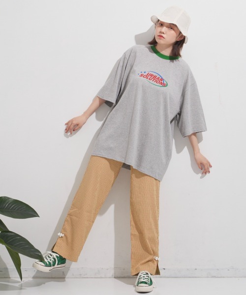 MERLOT(メルロー)の「グラフィックリンガーT(Tシャツ/カットソー・レディース・レッド/ブルー/グリーン・FREE)」の12枚目の写真