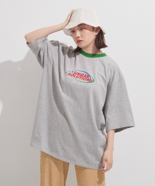 MERLOT(メルロー)の「グラフィックリンガーT(Tシャツ/カットソー・レディース・レッド/ブルー/グリーン・FREE)」の17枚目の写真