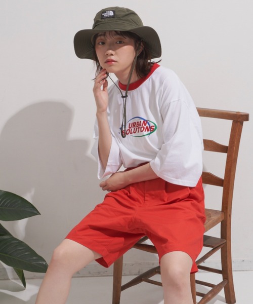 MERLOT(メルロー)の「グラフィックリンガーT(Tシャツ/カットソー・レディース・レッド/ブルー/グリーン・FREE)」の11枚目の写真