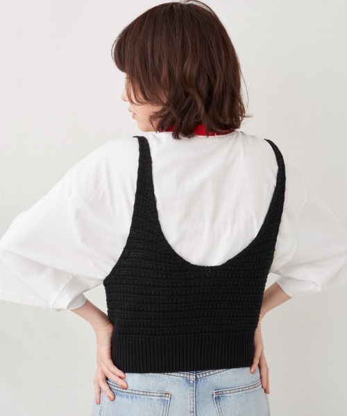 MERLOT(メルロー)の「グラフィックリンガーT(Tシャツ/カットソー・レディース・レッド/ブルー/グリーン・FREE)」の7枚目の写真