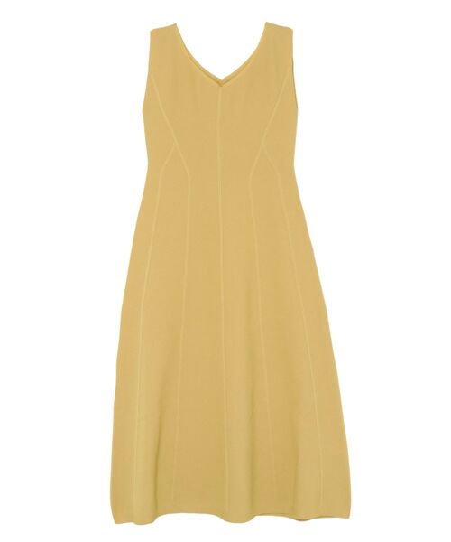 LAGUNAMOON（ラグナムーン）の「フォルムラインノースリーブニットワンピース（ワンピース・レディース・ブラック/ベージュ/イエロー・SMALL/MEDIUM）」の3枚目の写真