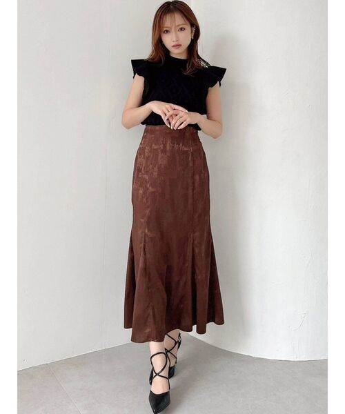 RESEXXY（リゼクシー）の「ストレッチマーメイドスカート（スカート・レディース・アイボリー/ブラック/ピンク/グリーン/ブラウン・FREE）」の9枚目の写真