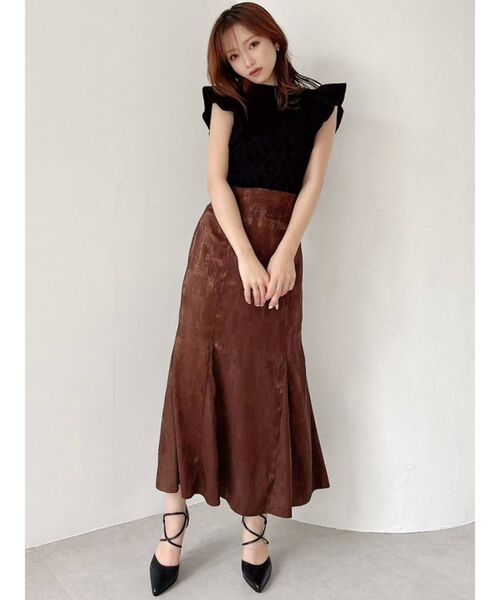 RESEXXY（リゼクシー）の「ストレッチマーメイドスカート（スカート・レディース・アイボリー/ブラック/ピンク/グリーン/ブラウン・FREE）」の11枚目の写真