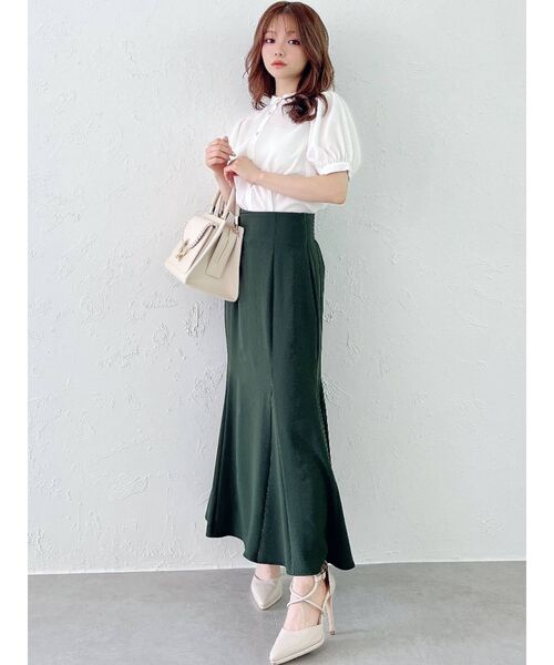 RESEXXY（リゼクシー）の「ストレッチマーメイドスカート（スカート・レディース・アイボリー/ブラック/ピンク/グリーン/ブラウン・FREE）」の16枚目の写真