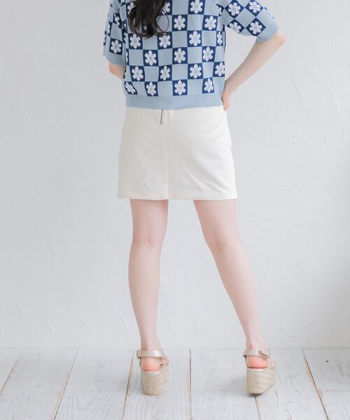 ems excite（エムズエキサイト）の「ベーカーミニSK（スカート・レディース・アイボリー/パープル/ブラック・FREE）」の8枚目の写真