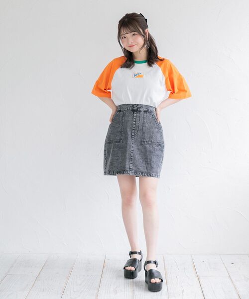 ems excite（エムズエキサイト）の「ベーカーミニSK（スカート・レディース・アイボリー/パープル/ブラック・FREE）」の15枚目の写真