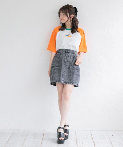 ems excite（エムズエキサイト）の「ベーカーミニSK（スカート・レディース・アイボリー/パープル/ブラック・FREE）」の16枚目の写真