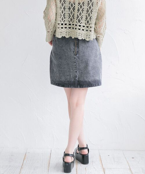 ems excite（エムズエキサイト）の「ベーカーミニSK（スカート・レディース・アイボリー/パープル/ブラック・FREE）」の19枚目の写真