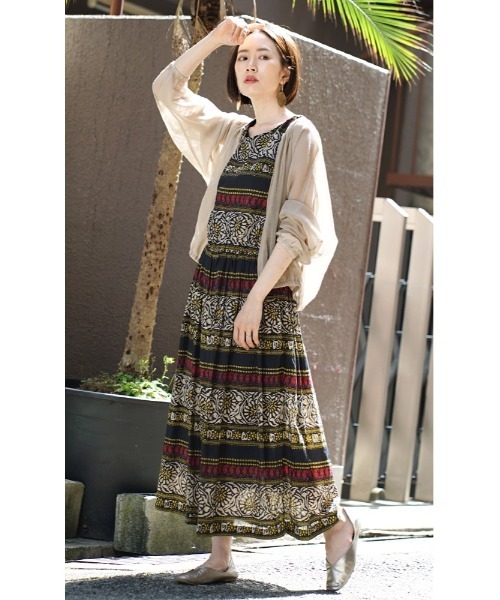 zootie（ズーティー）の「シアーブルゾン［ノーカラー］（ブルゾン・レディース・ブラック/グレイッシュベージュ・フリー）」の6枚目の写真