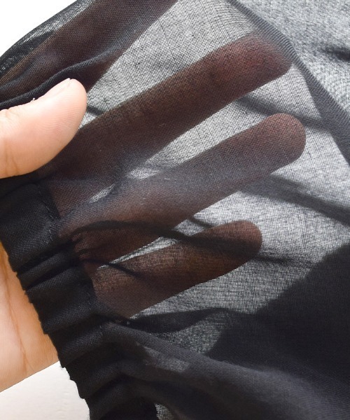 zootie（ズーティー）の「シアーブルゾン［ノーカラー］（ブルゾン・レディース・ブラック/グレイッシュベージュ・フリー）」の9枚目の写真