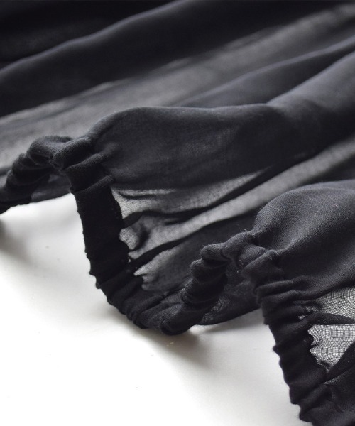 zootie（ズーティー）の「シアーブルゾン［ノーカラー］（ブルゾン・レディース・ブラック/グレイッシュベージュ・フリー）」の10枚目の写真