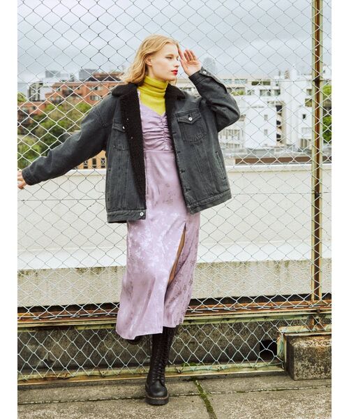 jouetie（ジュエティ）の「ボアGジャン（その他アウター・レディース・ライトブルー/ブラック/ピンク/アイボリー・MEDIUM）」の10枚目の写真