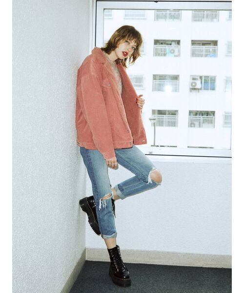 jouetie（ジュエティ）の「ボアGジャン（その他アウター・レディース・ライトブルー/ブラック/ピンク/アイボリー・MEDIUM）」の16枚目の写真