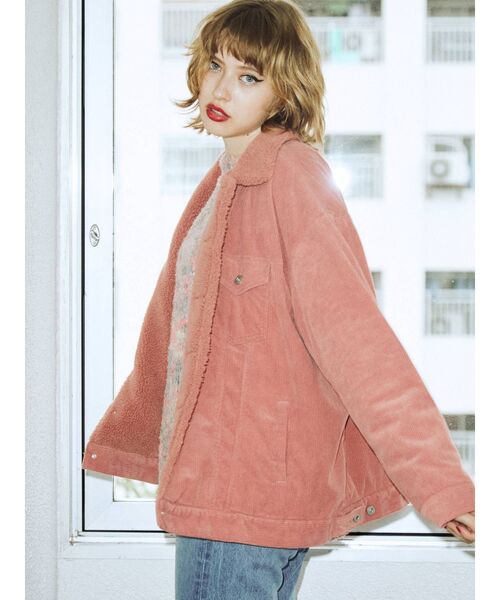 jouetie（ジュエティ）の「ボアGジャン（その他アウター・レディース・ライトブルー/ブラック/ピンク/アイボリー・MEDIUM）」の19枚目の写真