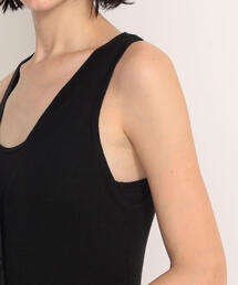 ★新品未使用★【JAMES PERSE】ストレッチリネン リブタンクトップ JAMES PERSE ワンピース ストレッチリネン タンクワンピース