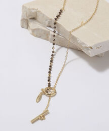 キリカエチェーンビーズネックレス