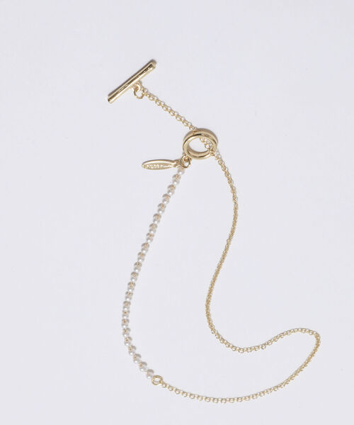 NOLLEY’S Sophi（ノーリーズソフィ）の「キリカエチェーンビーズネックレス（ネックレス・レディース・オフホワイト/ブロンズ・FREE）」の2枚目の写真