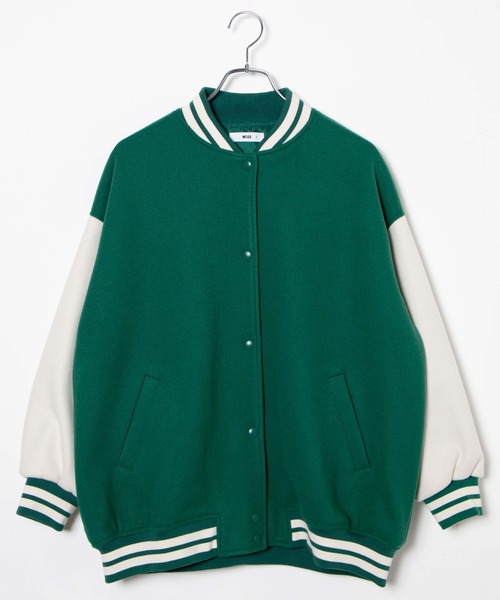 WEGO（ウィゴー）の「WEGO/ラインリブスタジャン（スタジャン・レディース・ブラック/グリーン・FREE）」の15枚目の写真