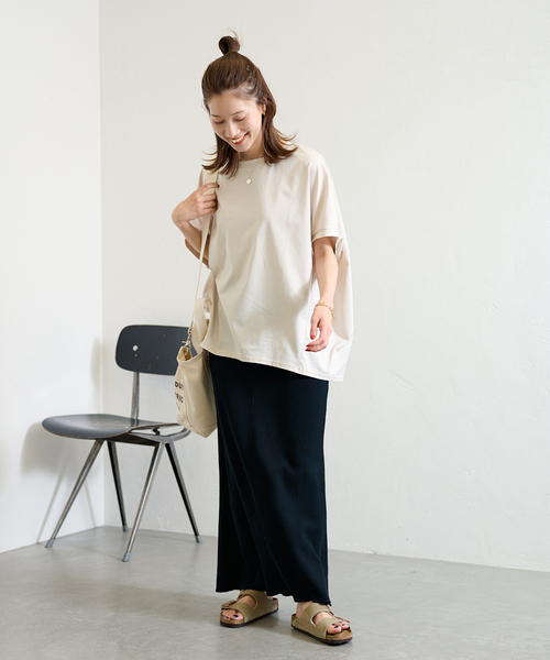 セール】ハーフスリーブコクーンプルオーバー3（Tシャツ