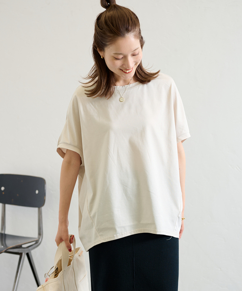 セール】ハーフスリーブコクーンプルオーバー3（Tシャツ