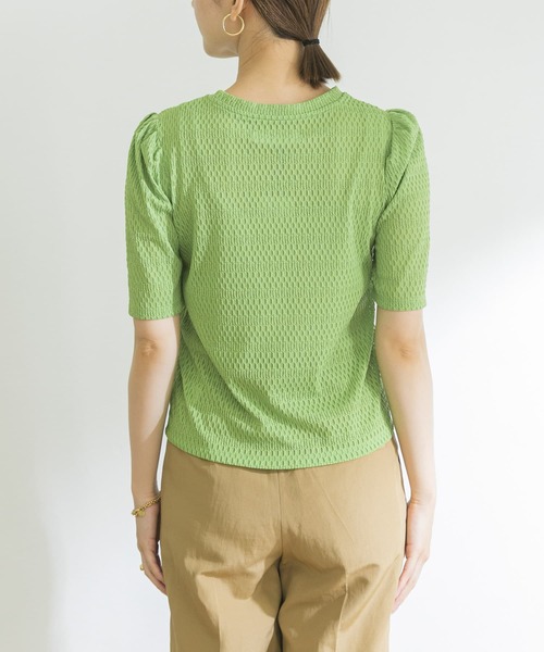 URBAN RESEARCH（アーバンリサーチ）の「カットレースパフTシャツ（Tシャツ/カットソー・レディース・ブラック/オフホワイト/グリーン・FREE）」の14枚目の写真